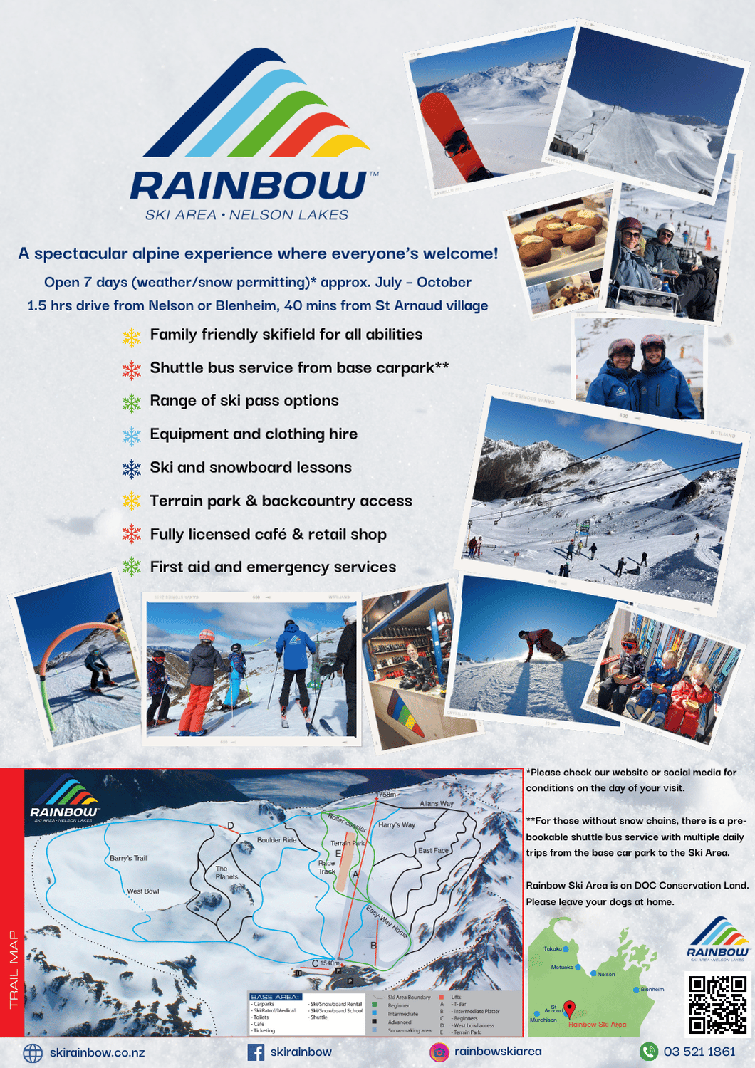 Rainbow Ski Field Opening Garin College