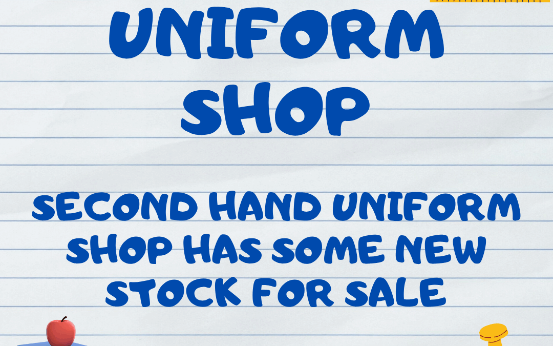 Garin College Second Hand Uniform Shop has some brand new stock for sale – get in fast!