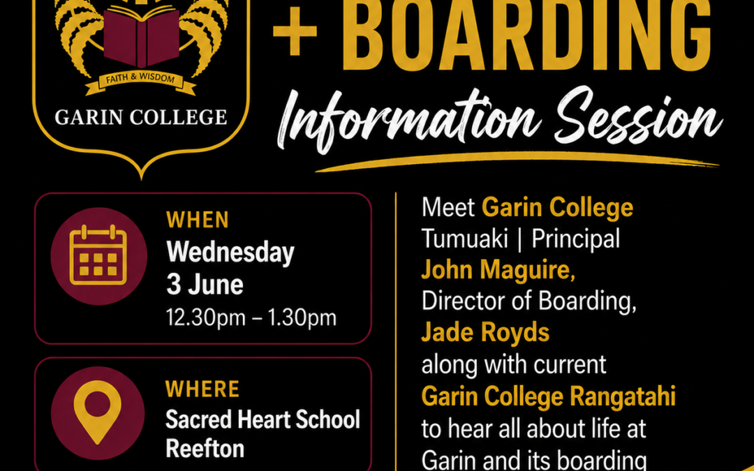 Garin College and Boarding Information Session – Reefton