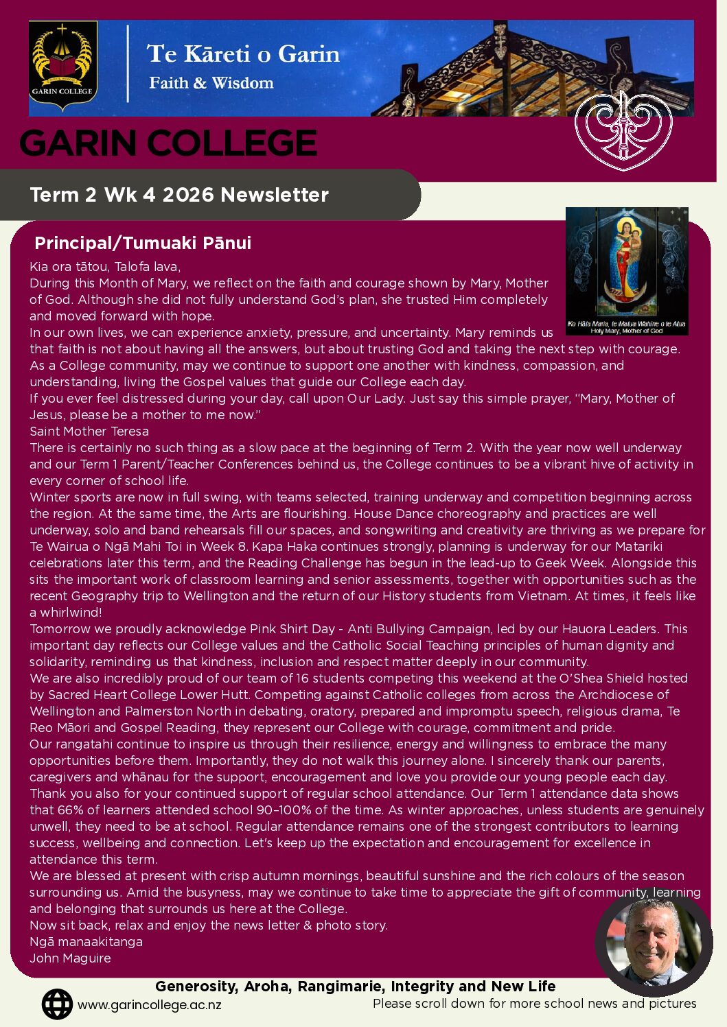 Week 4 Term 2 2026 Garin Newsletter