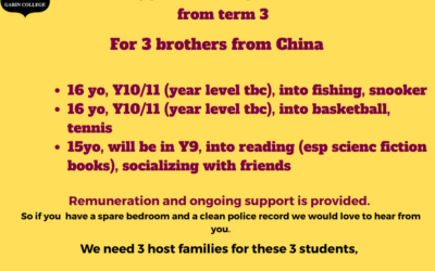 🚨 Host Families Needed Urgently 🚨