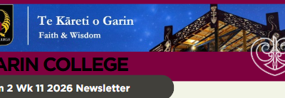 Garin Newsletter Week 11 Term 2 2026