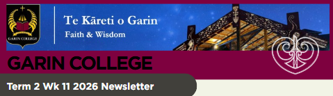 Garin Newsletter Week 11 Term 2 2026
