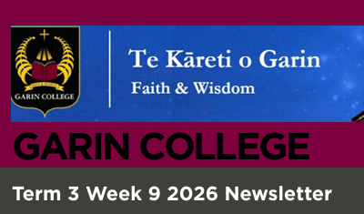 Garin Newsletter term 3 week 9